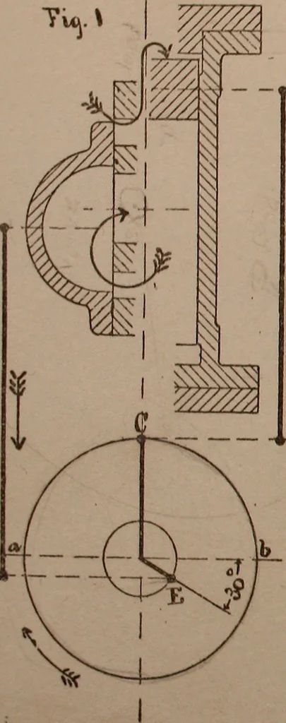 An illustration from Senior course in mechanical drawing, 1897, leaf 176