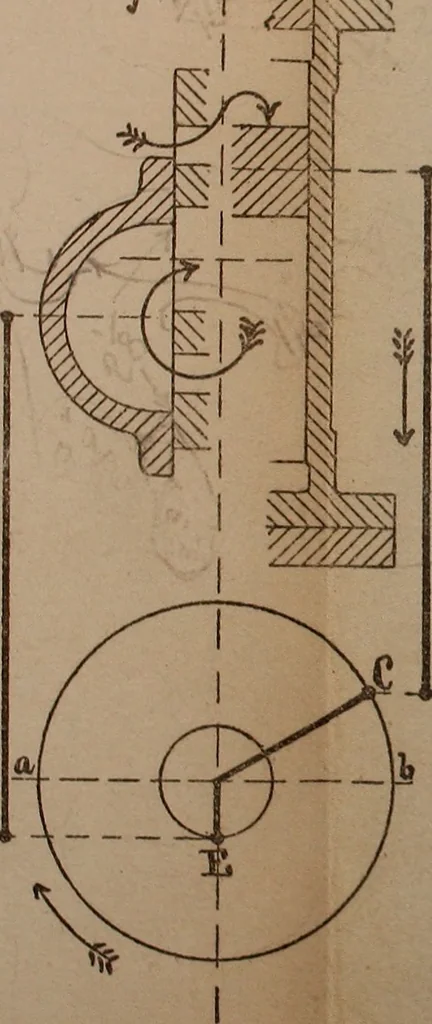 An illustration from Senior course in mechanical drawing, 1897, leaf 176