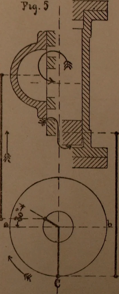 An illustration from Senior course in mechanical drawing, 1897, leaf 176