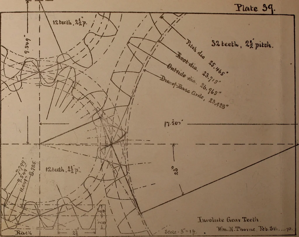 An illustration from Senior course in mechanical drawing, 1897, leaf 192
