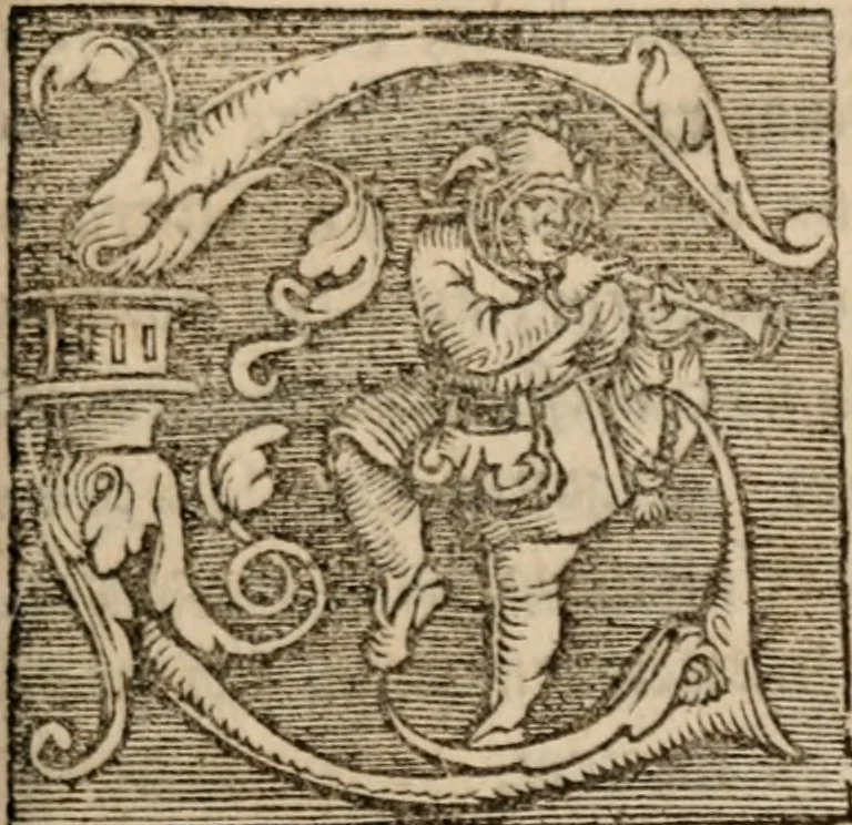 An illustration from Sentenciae ex doctoribvs collectae, qvas papistæ ualde impudenter hodie damnant, 1536, leaf 110