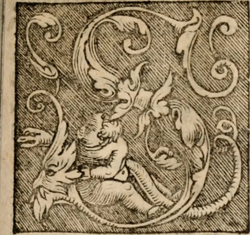 An illustration from Sentenciae ex doctoribvs collectae, qvas papistæ ualde impudenter hodie damnant, 1536, leaf 124