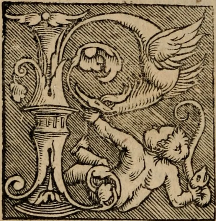 An illustration from Sentenciae ex doctoribvs collectae, qvas papistæ ualde impudenter hodie damnant, 1536, leaf 35