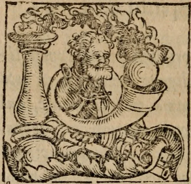 An illustration from Sentenciae ex doctoribvs collectae, qvas papistæ ualde impudenter hodie damnant, 1536, leaf 41