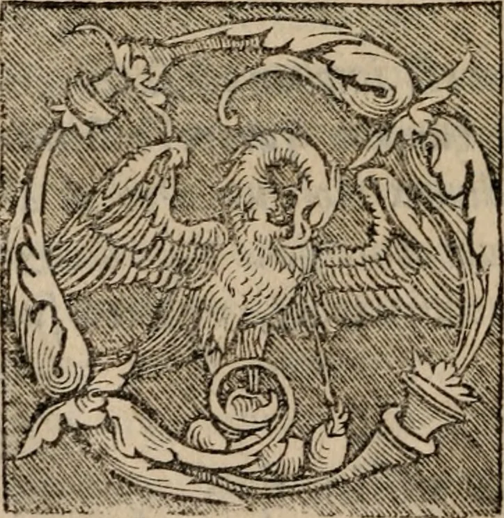 An illustration from Sentenciae ex doctoribvs collectae, qvas papistæ ualde impudenter hodie damnant, 1536, leaf 85