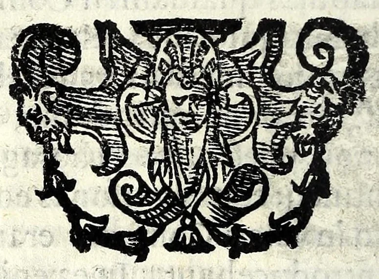 An illustration from Sententiae insignes Graecorum quinquag. comicorum, quorum opera integra non extant, Latino idiomate collectae : accessit vniuscuisq[ue] poetae vita accuratè conscripta, & Platonii fragmentum de comoedarium differentijs : poetarum nomina proximé praefationem sequuntur, 1612, leaf 10