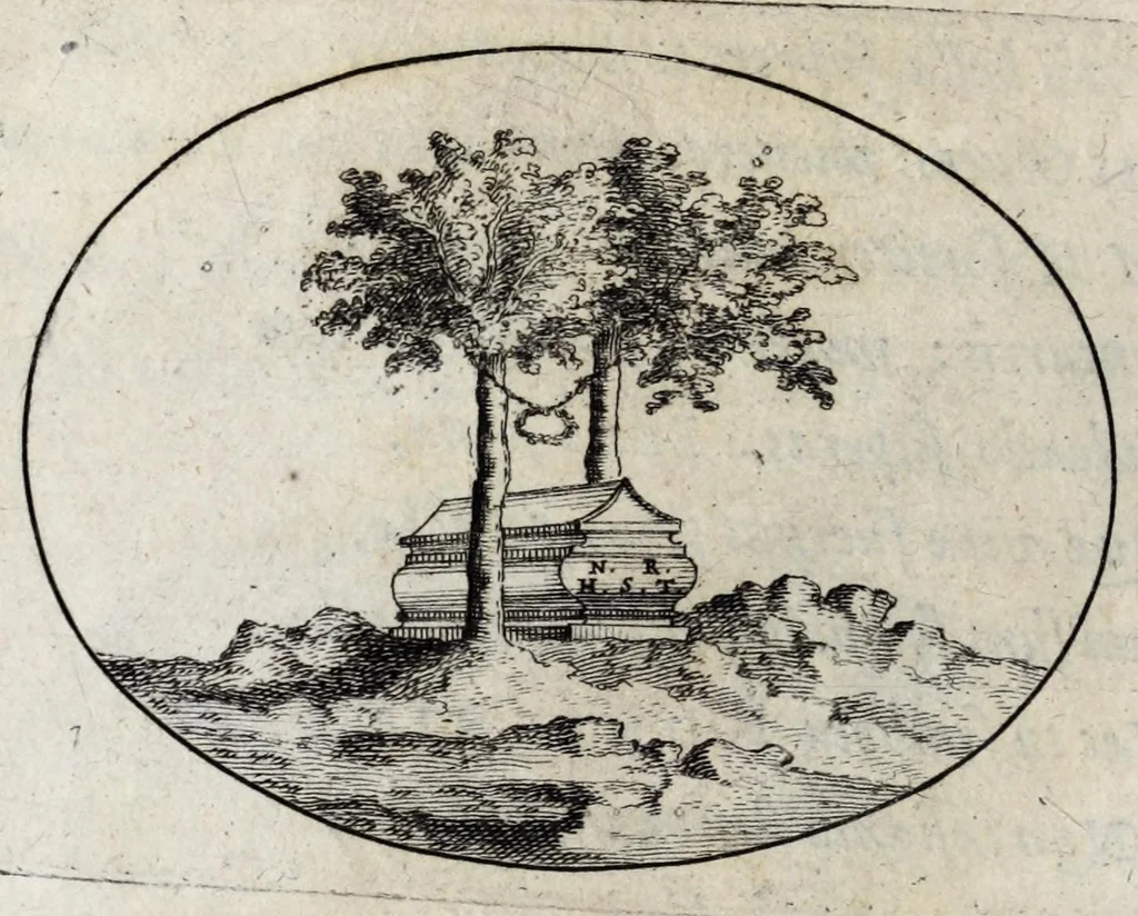 An illustration from Septem illustrium virorum poemata, 1660, leaf 482
