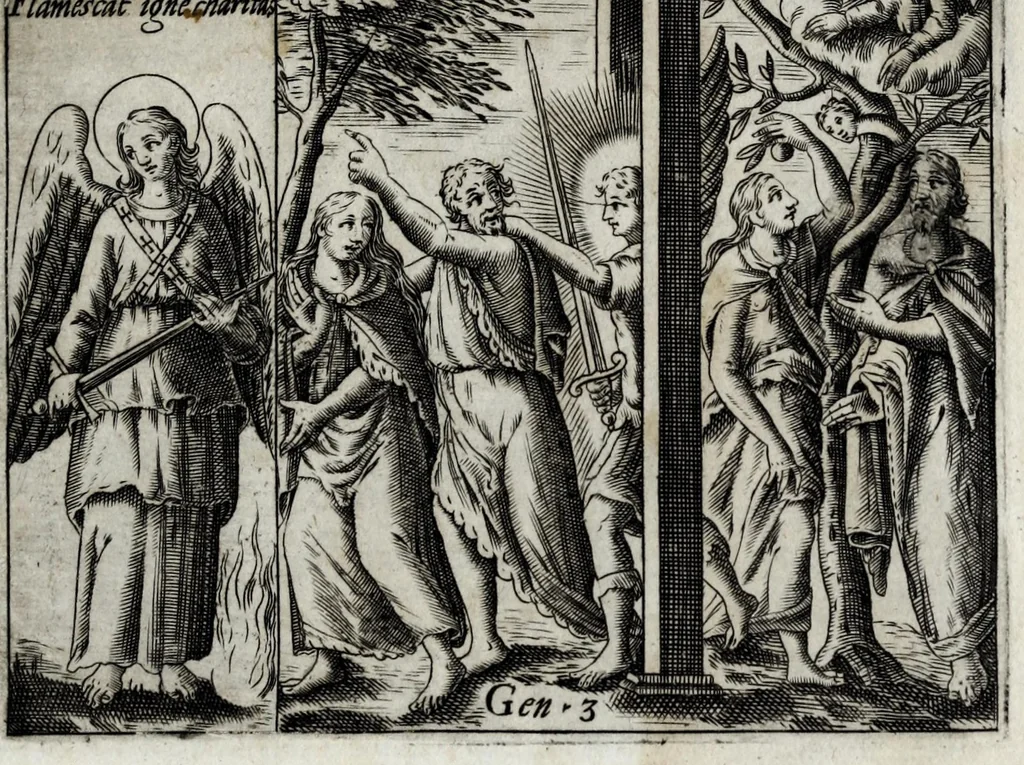 An illustration from Septem principum angelorum : orationes cum antiquis imaginibus, 1555, leaf 27