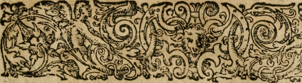An illustration from Septimana philosophica : qua aenigmata avreola de omni natvrae genere a Salomone Israëlitarum sapientissimo rege, & Arabiae regina Saba, nec non Hyramo, Tyri principe, sibi inuicem in modum colloquii proponuntur & enodantur ..., 1620, leaf 42