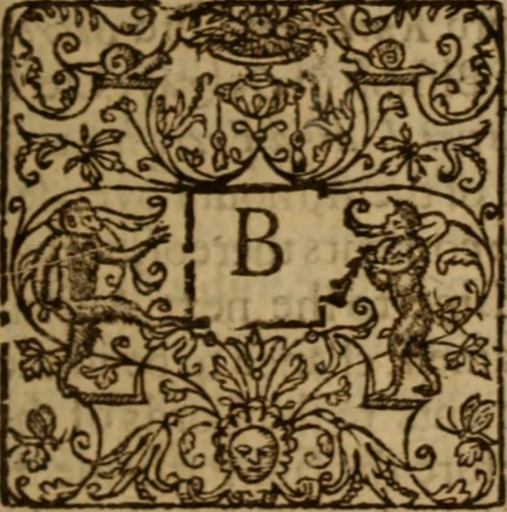 An illustration from The service, discipline and forme of the Common prayers and administration of the sacraments, used in the English Church of Geneva : as it was approved by that most reverend divine, M. Iohn Calvin, and the Church of Scotland, 1641, leaf 84