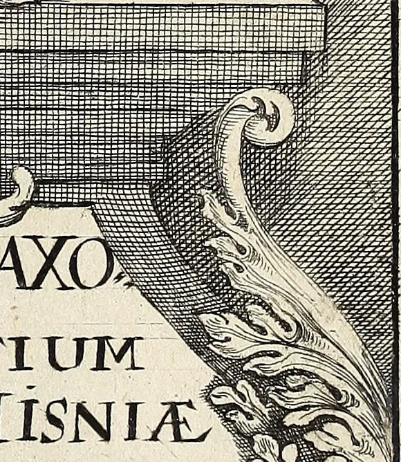 An illustration from Serenissimi et potentissimi principis Jacobi, Magnae Britanniae, Franciae, et Hiberniae, regis, fidei defensoris, Opera, 1689, leaf 16