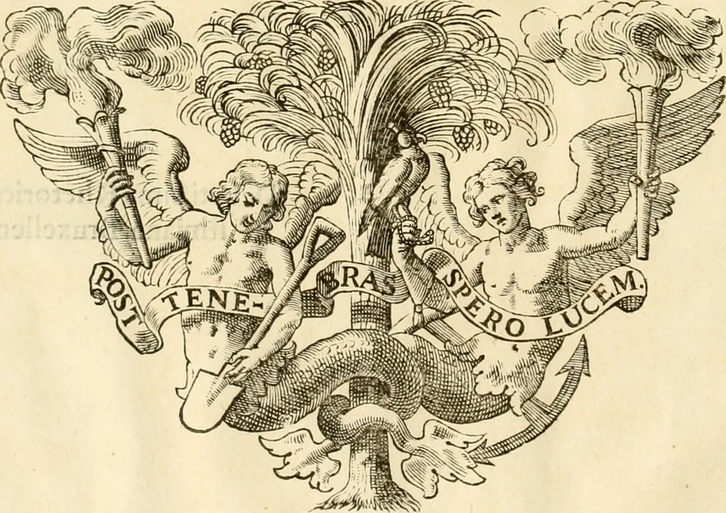 An illustration from Serenissimorum pientissimorumque principum austriacorum symbola et elogia, 1647, leaf 11