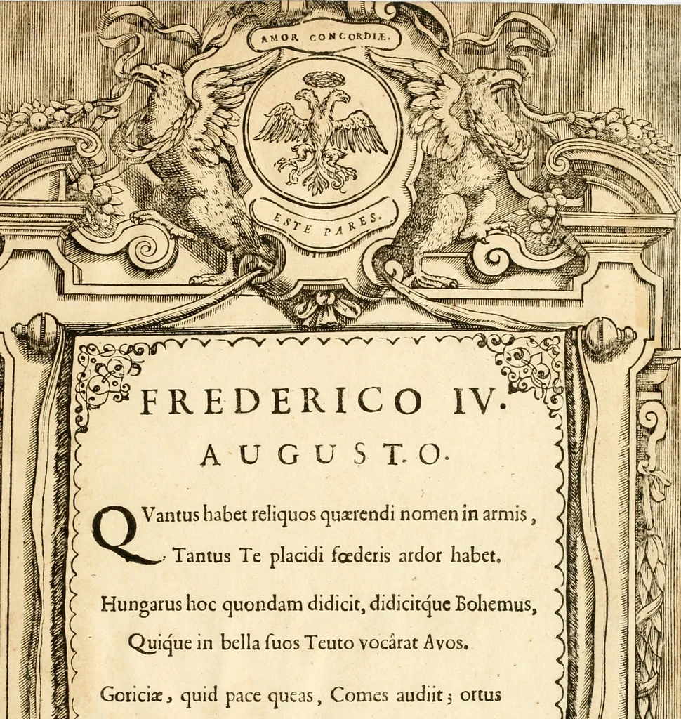 An illustration from Serenissimorum pientissimorumque principum austriacorum symbola et elogia, 1647, leaf 20