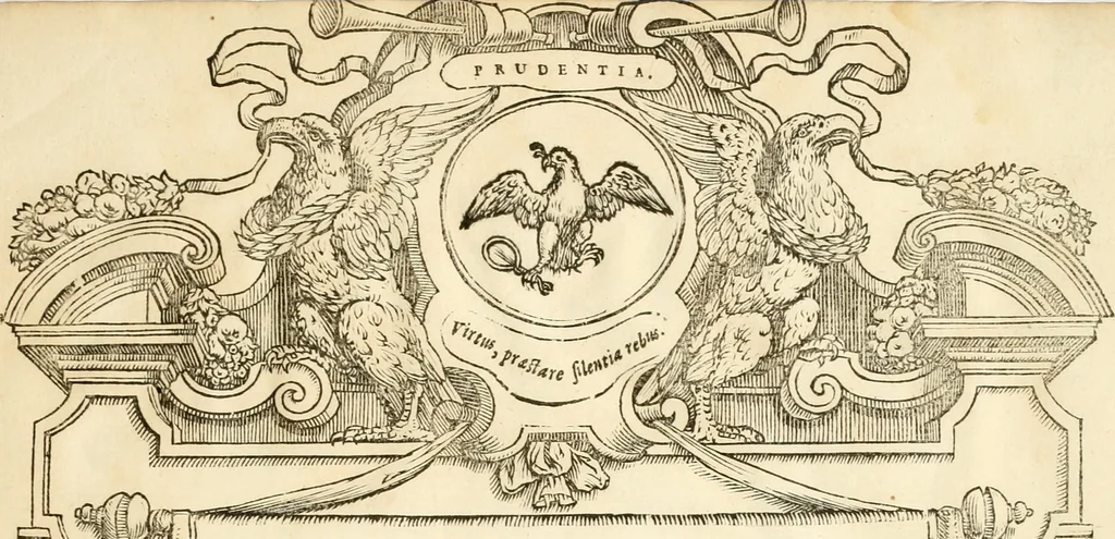 An illustration from Serenissimorum pientissimorumque principum austriacorum symbola et elogia, 1647, leaf 24