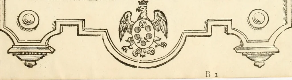 An illustration from Serenissimorum pientissimorumque principum austriacorum symbola et elogia, 1647, leaf 24