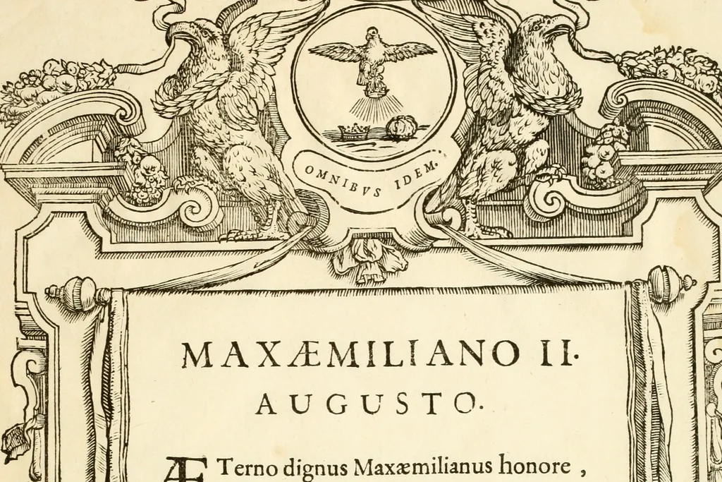 An illustration from Serenissimorum pientissimorumque principum austriacorum symbola et elogia, 1647, leaf 26