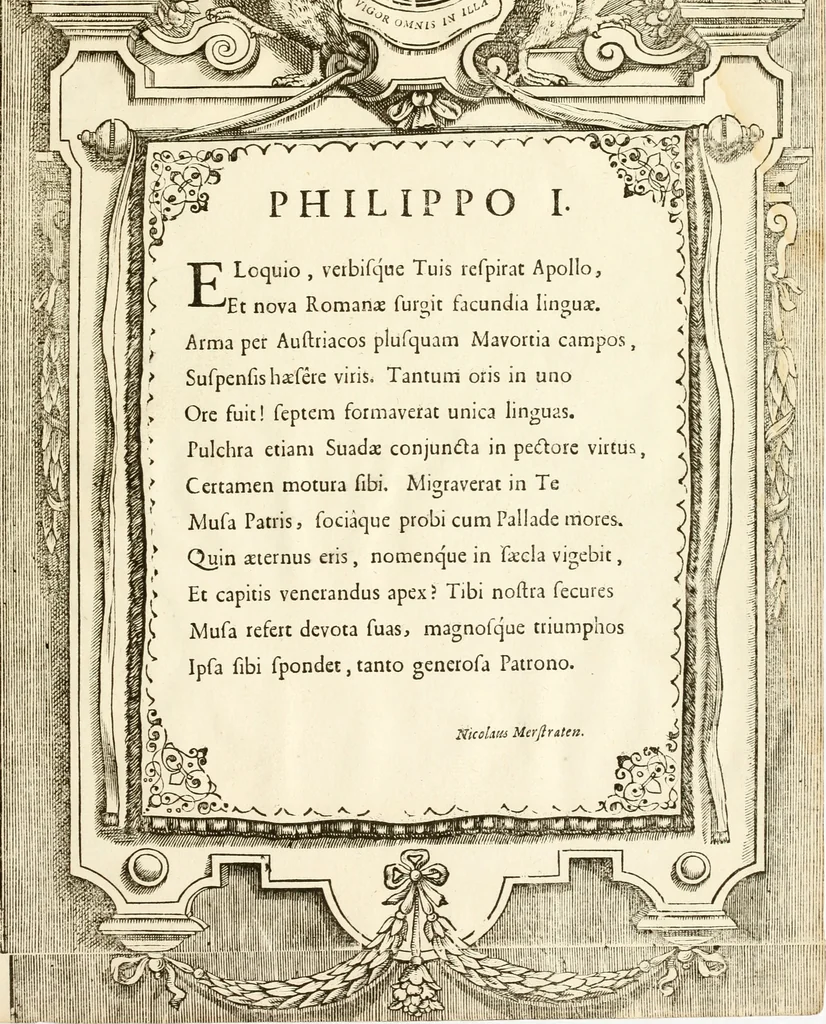 An illustration from Serenissimorum pientissimorumque principum austriacorum symbola et elogia, 1647, leaf 38