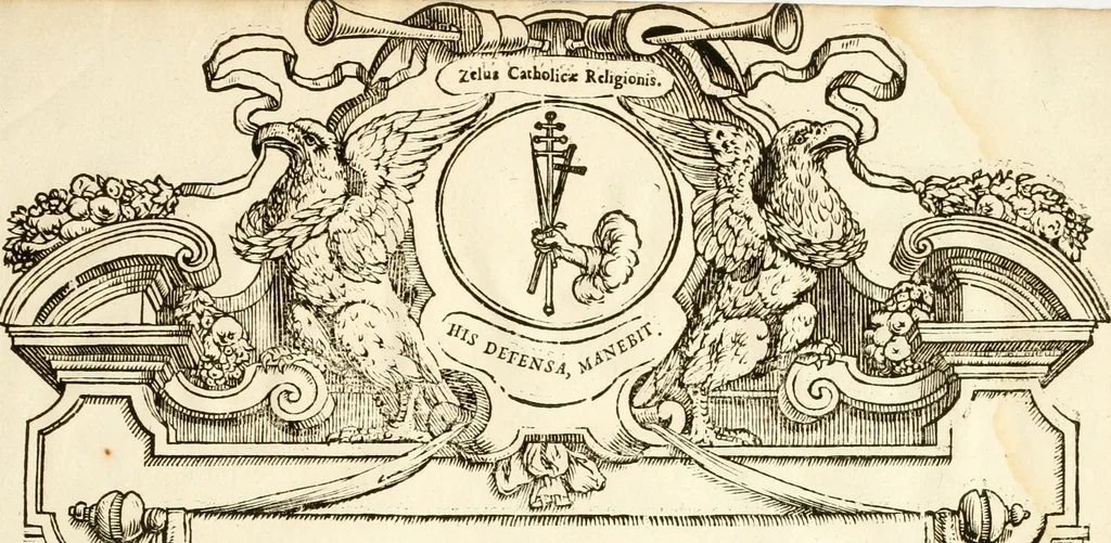 An illustration from Serenissimorum pientissimorumque principum austriacorum symbola et elogia, 1647, leaf 40