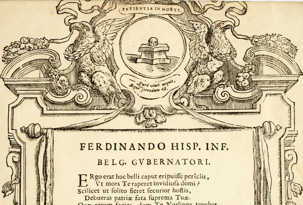 An illustration from Serenissimorum pientissimorumque principum austriacorum symbola et elogia, 1647, leaf 50