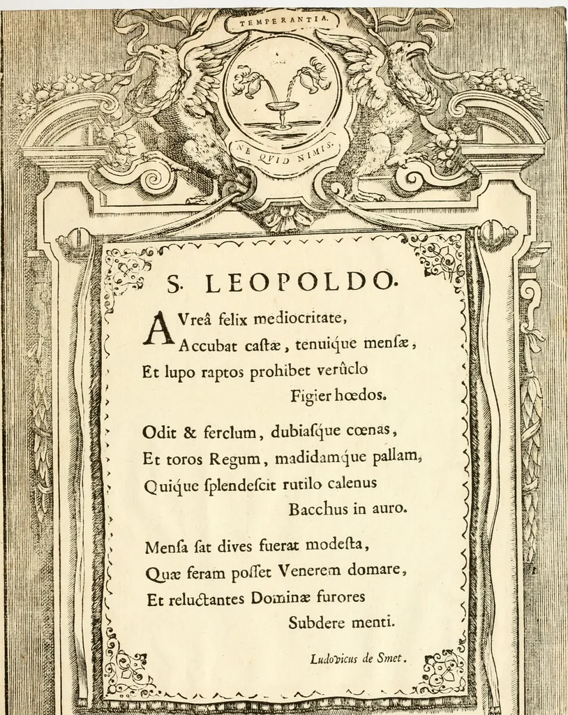 An illustration from Serenissimorum pientissimorumque principum austriacorum symbola et elogia, 1647, leaf 52