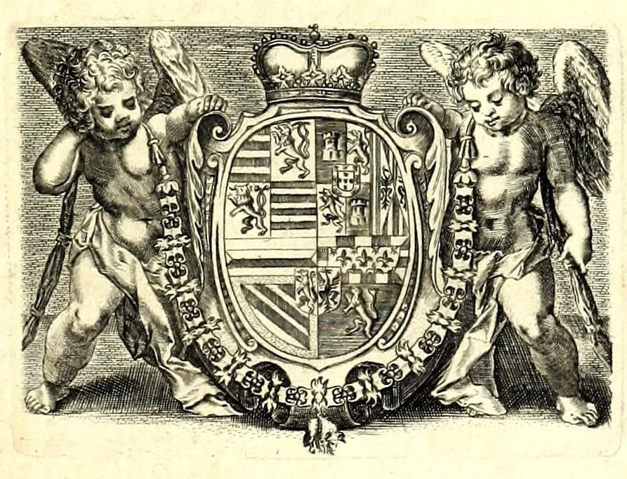 An illustration from Sereniss. principis Alberti Austriae Archiducis VII, Brabantiae Ducis I laudatio funebris, 1621, leaf 3