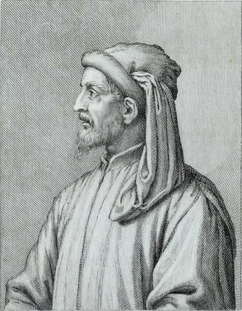 An illustration from Serie degli uomini i più illustri nella pittura, scultura, e architettura : con i loro elogi, e ritratti incisi in rame cominciando dalla sua prima restaurazione fino ai tempi presenti .., 1769, leaf 123