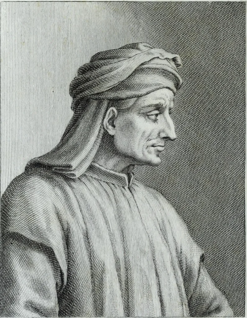 An illustration from Serie degli uomini i più illustri nella pittura, scultura, e architettura : con i loro elogi, e ritratti incisi in rame cominciando dalla sua prima restaurazione fino ai tempi presenti .., 1769, leaf 135