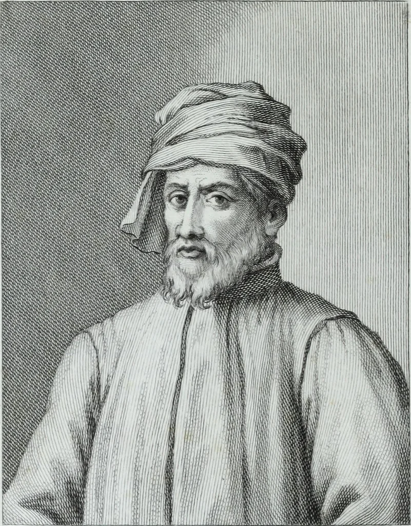 An illustration from Serie degli uomini i più illustri nella pittura, scultura, e architettura : con i loro elogi, e ritratti incisi in rame cominciando dalla sua prima restaurazione fino ai tempi presenti .., 1769, leaf 167