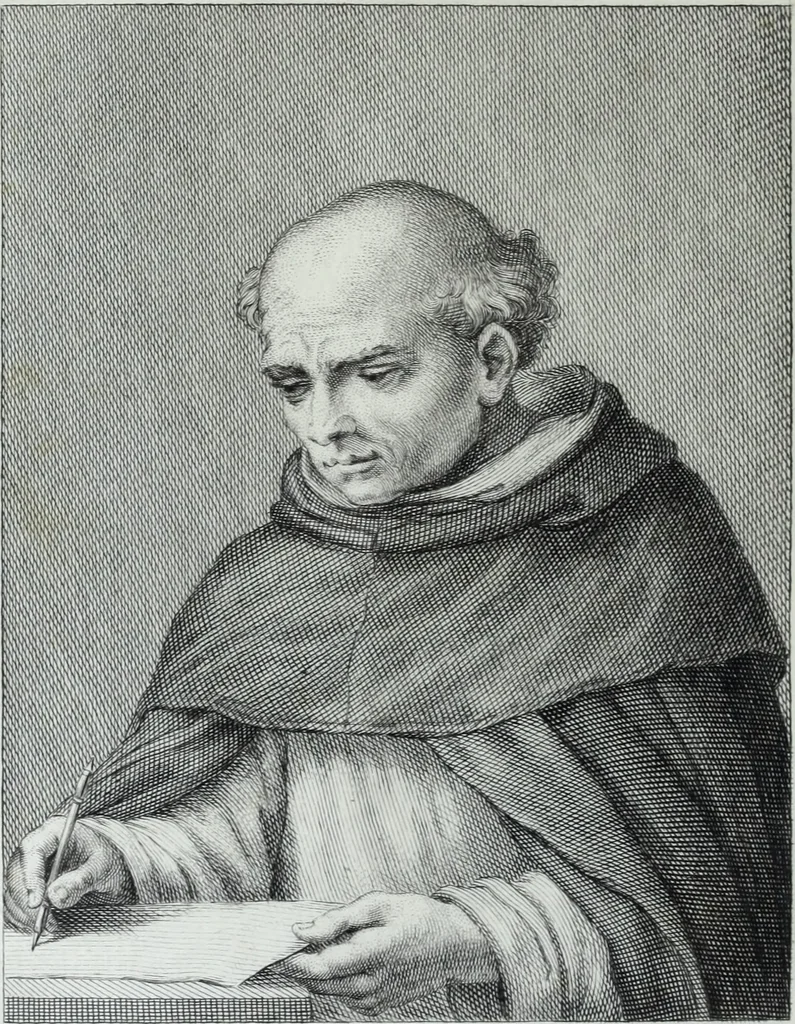 An illustration from Serie degli uomini i più illustri nella pittura, scultura, e architettura : con i loro elogi, e ritratti incisi in rame cominciando dalla sua prima restaurazione fino ai tempi presenti .., 1769, leaf 183