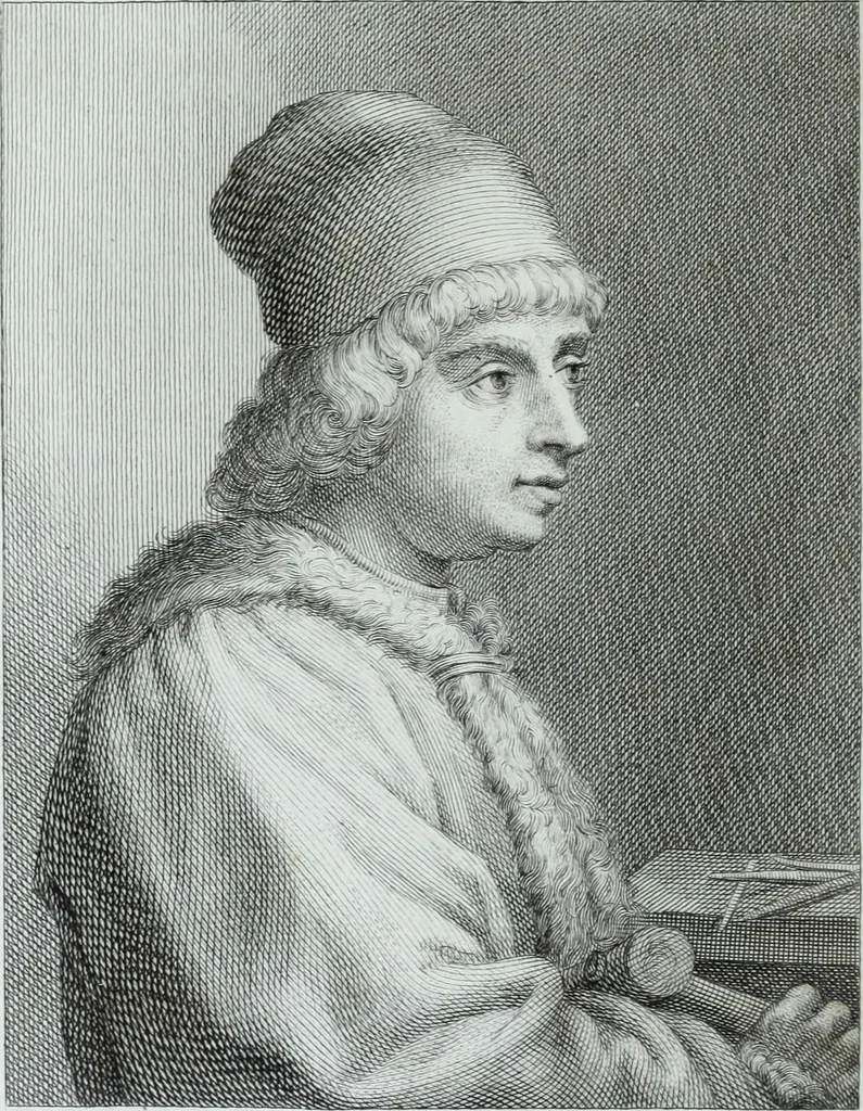 An illustration from Serie degli uomini i più illustri nella pittura, scultura, e architettura : con i loro elogi, e ritratti incisi in rame cominciando dalla sua prima restaurazione fino ai tempi presenti .., 1769, leaf 47