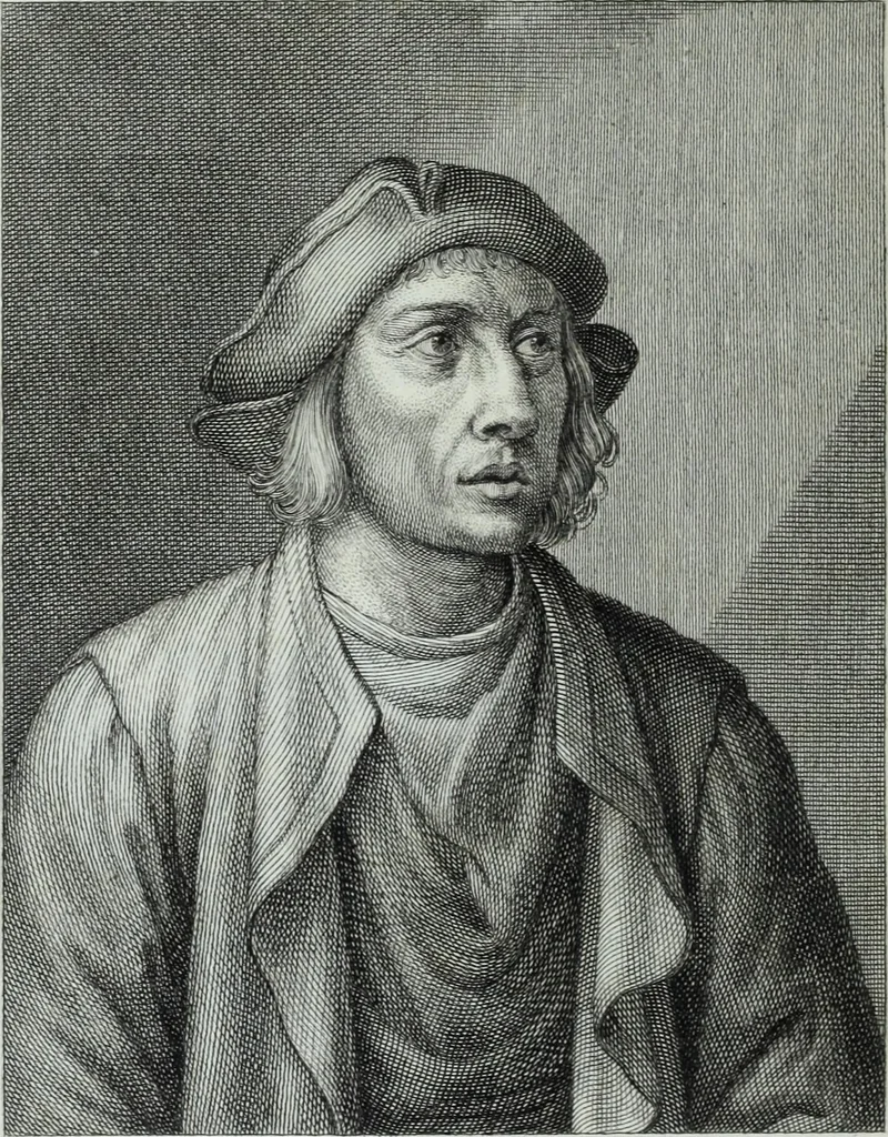 An illustration from Serie degli uomini i più illustri nella pittura, scultura, e architettura : con i loro elogi, e ritratti incisi in rame cominciando dalla sua prima restaurazione fino ai tempi presenti .., 1769, leaf 89