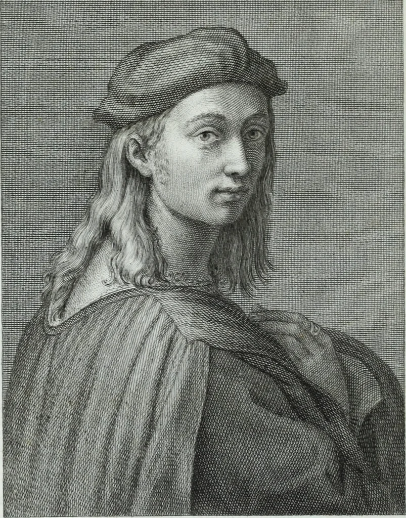 An illustration from Serie degli uomini i più illustri nella pittura, scultura, e architettura : con i loro elogi, e ritratti incisi in rame cominciando dalla sua prima restaurazione fino ai tempi presenti .., 1769, leaf 255