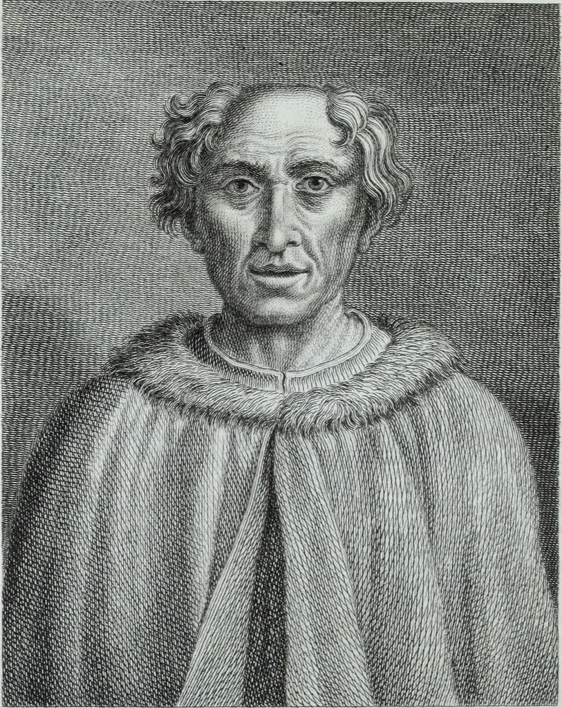 An illustration from Serie degli uomini i più illustri nella pittura, scultura, e architettura : con i loro elogi, e ritratti incisi in rame cominciando dalla sua prima restaurazione fino ai tempi presenti .., 1769, leaf 43