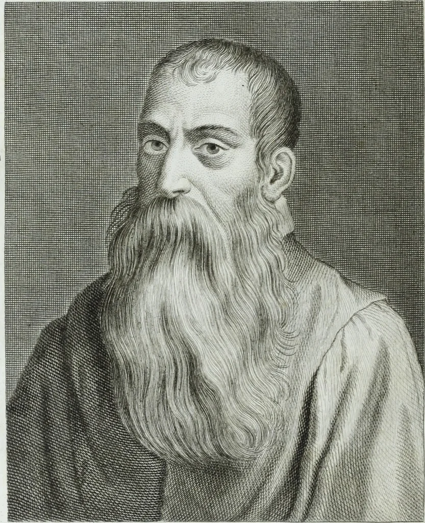 An illustration from Serie degli uomini i più illustri nella pittura, scultura, e architettura : con i loro elogi, e ritratti incisi in rame cominciando dalla sua prima restaurazione fino ai tempi presenti .., 1769, leaf 237
