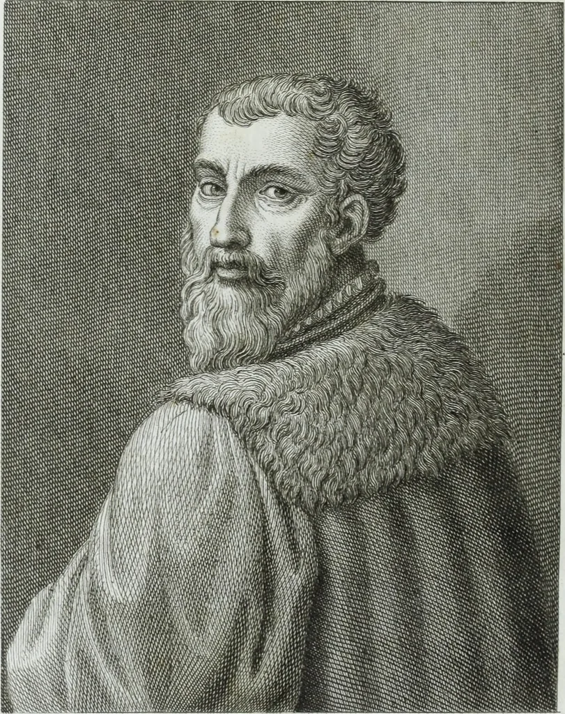 An illustration from Serie degli uomini i più illustri nella pittura, scultura, e architettura : con i loro elogi, e ritratti incisi in rame cominciando dalla sua prima restaurazione fino ai tempi presenti .., 1769, leaf 277