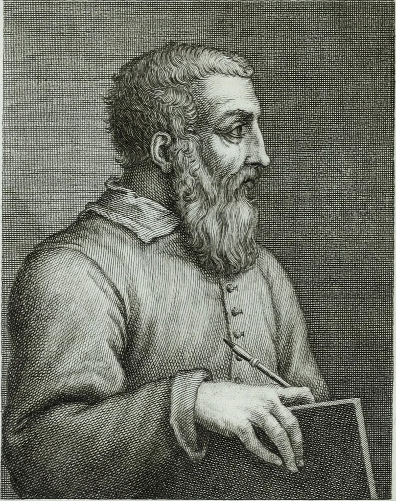 An illustration from Serie degli uomini i più illustri nella pittura, scultura, e architettura : con i loro elogi, e ritratti incisi in rame cominciando dalla sua prima restaurazione fino ai tempi presenti .., 1769, leaf 109