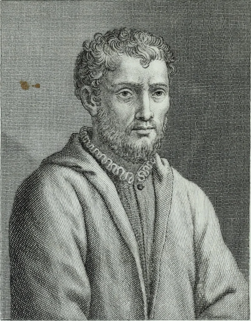 An illustration from Serie degli uomini i più illustri nella pittura, scultura, e architettura : con i loro elogi, e ritratti incisi in rame cominciando dalla sua prima restaurazione fino ai tempi presenti .., 1769, leaf 265