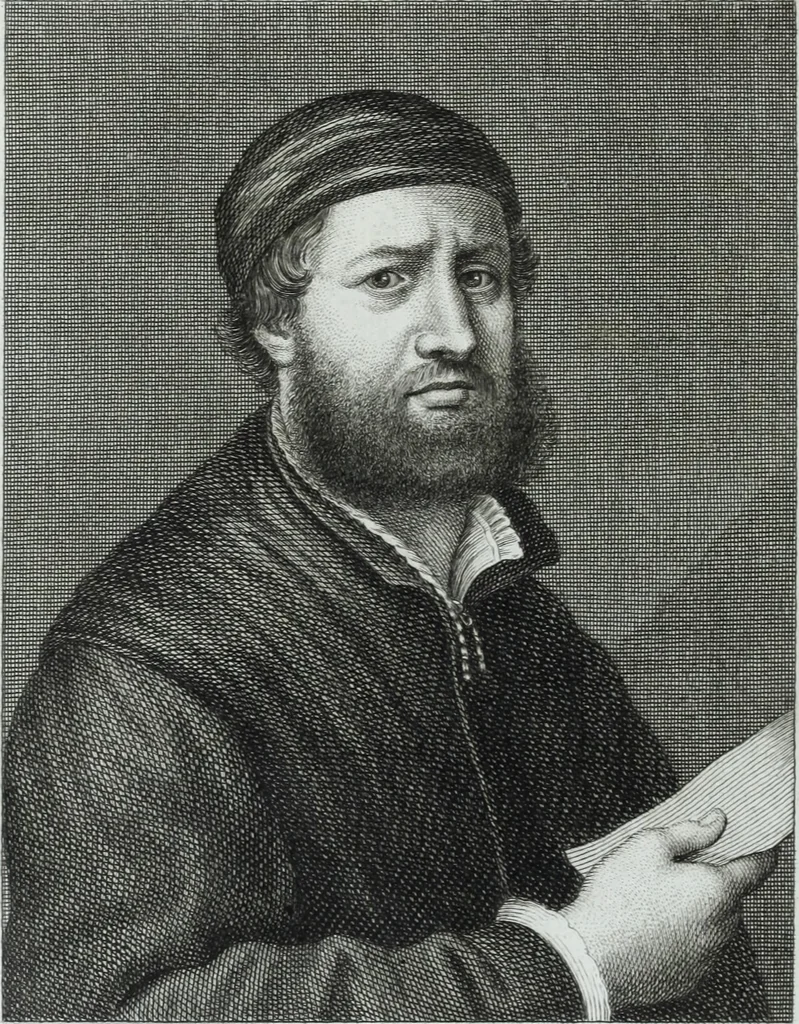 An illustration from Serie degli uomini i più illustri nella pittura, scultura, e architettura : con i loro elogi, e ritratti incisi in rame cominciando dalla sua prima restaurazione fino ai tempi presenti .., 1769, leaf 33