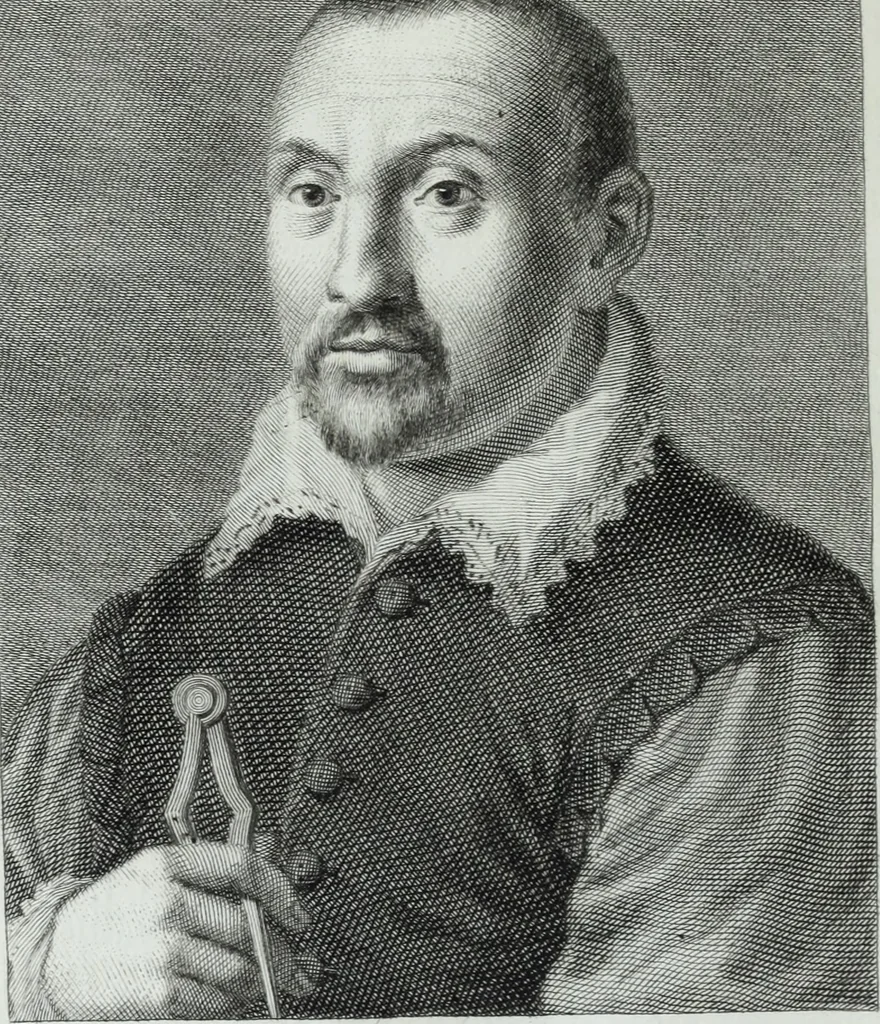 An illustration from Serie degli uomini i più illustri nella pittura, scultura, e architettura : con i loro elogi, e ritratti incisi in rame cominciando dalla sua prima restaurazione fino ai tempi presenti .., 1769, leaf 191