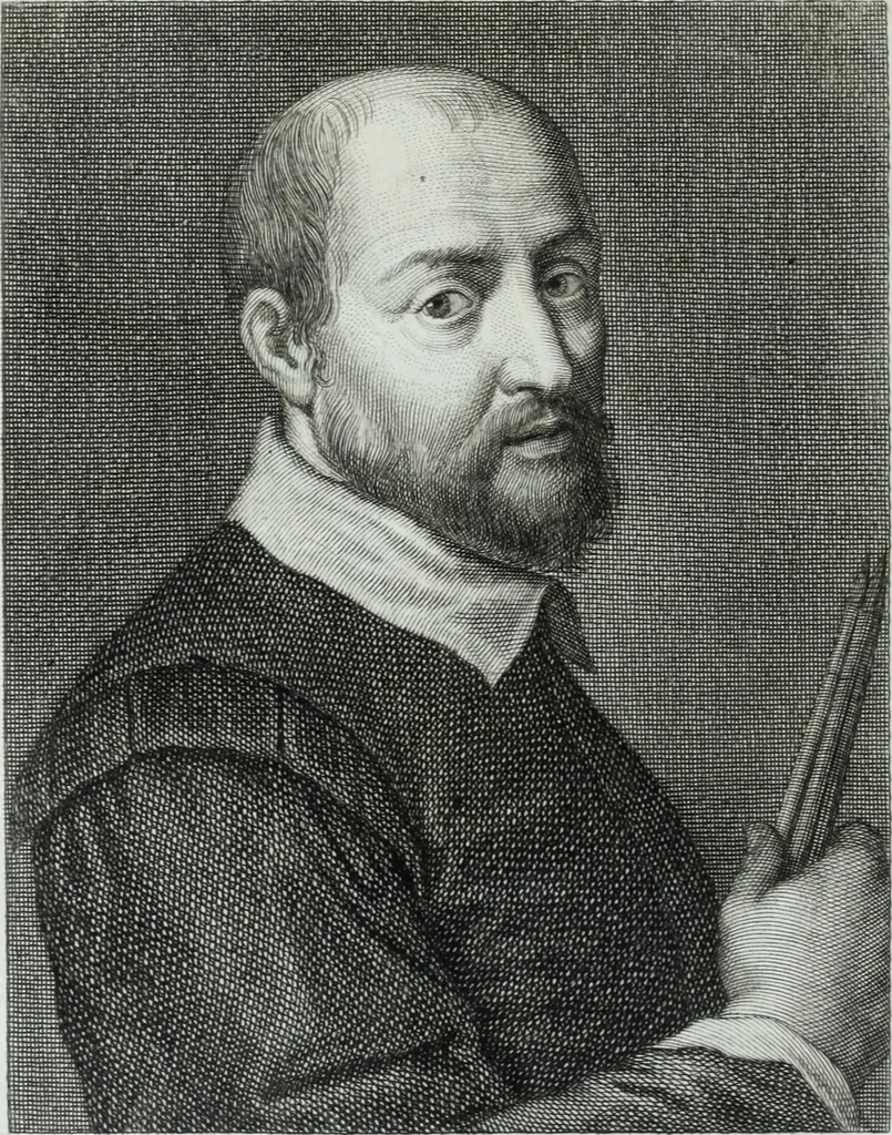 An illustration from Serie degli uomini i più illustri nella pittura, scultura, e architettura : con i loro elogi, e ritratti incisi in rame cominciando dalla sua prima restaurazione fino ai tempi presenti .., 1769, leaf 235