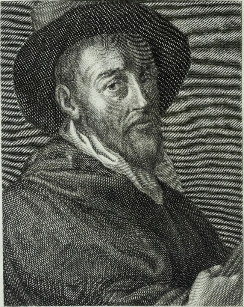 An illustration from Serie degli uomini i più illustri nella pittura, scultura, e architettura : con i loro elogi, e ritratti incisi in rame cominciando dalla sua prima restaurazione fino ai tempi presenti .., 1769, leaf 251