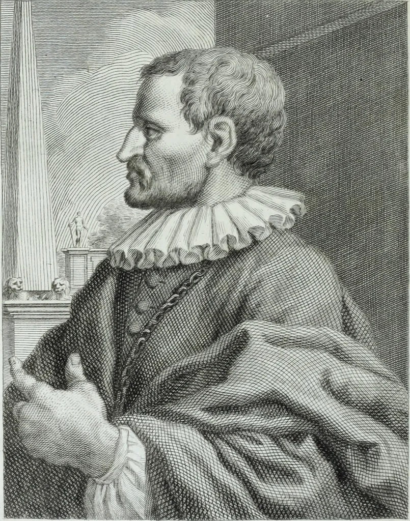 An illustration from Serie degli uomini i più illustri nella pittura, scultura, e architettura : con i loro elogi, e ritratti incisi in rame cominciando dalla sua prima restaurazione fino ai tempi presenti .., 1769, leaf 267
