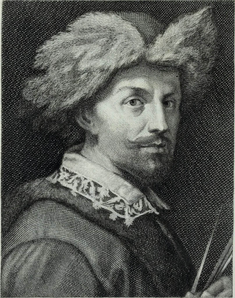 An illustration from Serie degli uomini i più illustri nella pittura, scultura, e architettura : con i loro elogi, e ritratti incisi in rame cominciando dalla sua prima restaurazione fino ai tempi presenti .., 1769, leaf 125
