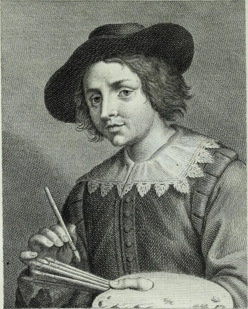 An illustration from Serie degli uomini i più illustri nella pittura, scultura, e architettura : con i loro elogi, e ritratti incisi in rame cominciando dalla sua prima restaurazione fino ai tempi presenti .., 1769, leaf 99