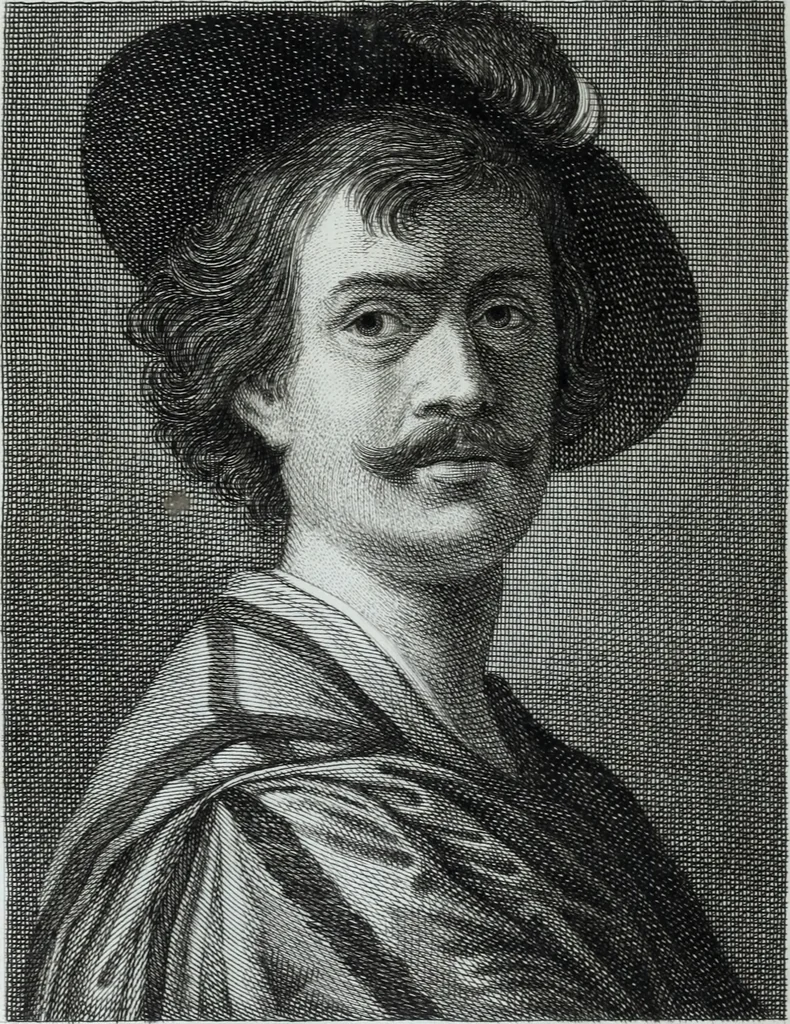 An illustration from Serie degli uomini i più illustri nella pittura, scultura, e architettura : con i loro elogi, e ritratti incisi in rame cominciando dalla sua prima restaurazione fino ai tempi presenti .., 1769, leaf 163