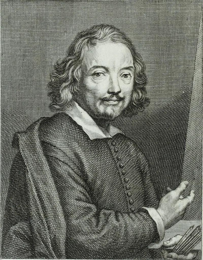 An illustration from Serie degli uomini i più illustri nella pittura, scultura, e architettura : con i loro elogi, e ritratti incisi in rame cominciando dalla sua prima restaurazione fino ai tempi presenti .., 1769, leaf 151