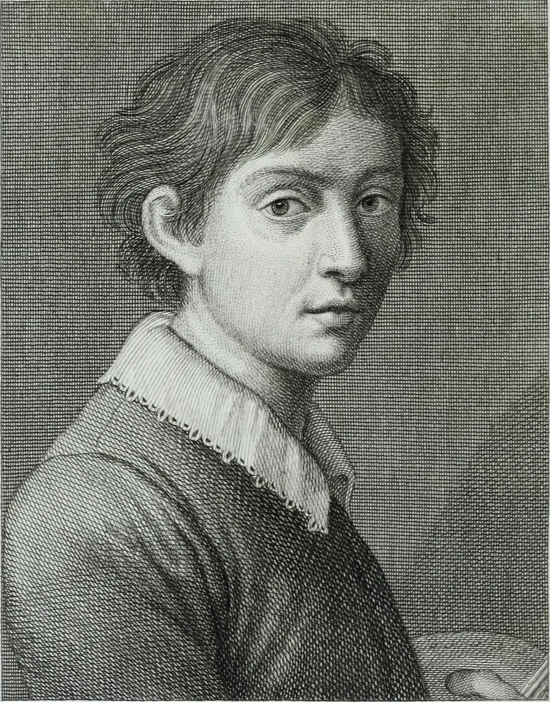 An illustration from Serie degli uomini i più illustri nella pittura, scultura, e architettura : con i loro elogi, e ritratti incisi in rame cominciando dalla sua prima restaurazione fino ai tempi presenti .., 1769, leaf 179
