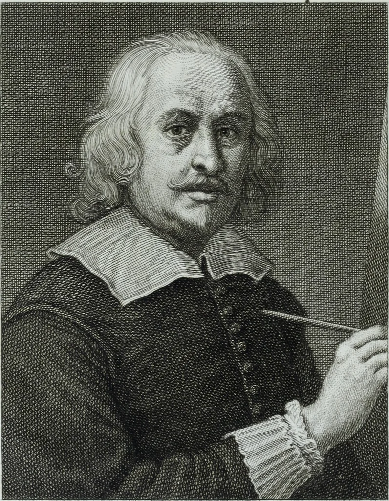 An illustration from Serie degli uomini i più illustri nella pittura, scultura, e architettura : con i loro elogi, e ritratti incisi in rame cominciando dalla sua prima restaurazione fino ai tempi presenti .., 1769, leaf 21