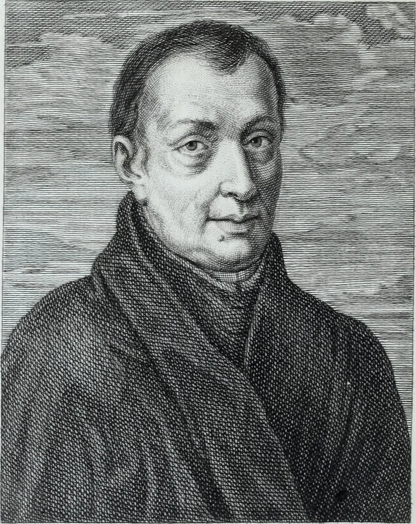 An illustration from Serie degli uomini i più illustri nella pittura, scultura, e architettura : con i loro elogi, e ritratti incisi in rame cominciando dalla sua prima restaurazione fino ai tempi presenti .., 1769, leaf 183
