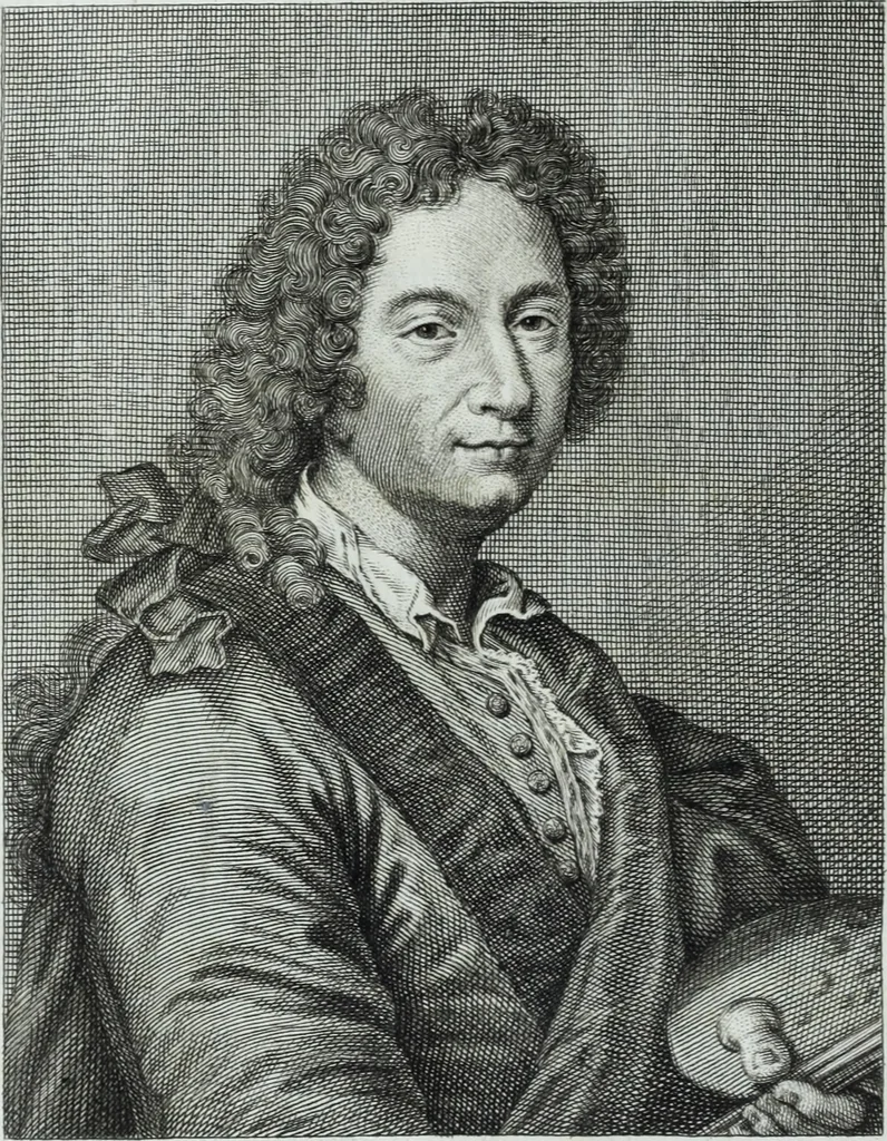 An illustration from Serie degli uomini i più illustri nella pittura, scultura, e architettura : con i loro elogi, e ritratti incisi in rame cominciando dalla sua prima restaurazione fino ai tempi presenti .., 1769, leaf 105